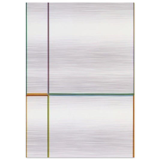 Doppelfarben in the cross 1-2-3-4 - 1968 - Max Bill Brushed Aluminum Print - 70x100 cm / 28x40 inches | Max Bill Aluminum Print | Max Bill Prints