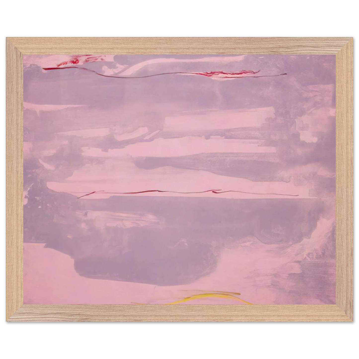 Helen Frankenthaler - Dream Walk - 1977 Wall art - 13x18 cm / 5x7 inches - Premium Wooden Framed Poster With Fine Art Paper - Black frame