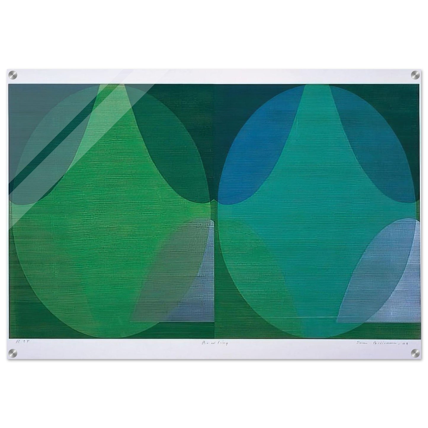 Bowling - Sam Gilliam Acrylic Print - 70x100 cm / 28x40″ inches | Sam Gilliam Wall Art | Sam Gilliam Prints