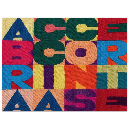 Alighiero Boetti - A BRACCIA CONSERTE 1994 Fine Art Poster - Default Title