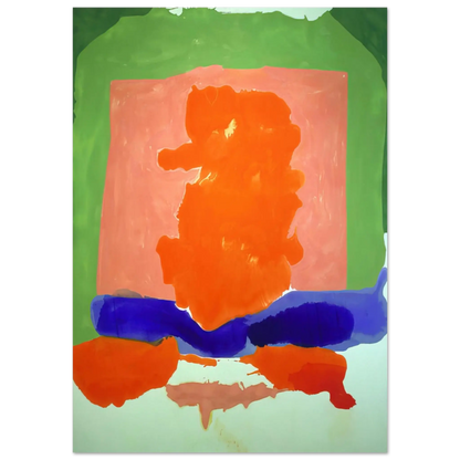 Helen Frankenthaler - Small s Paradise - 1964 Wall art - 60x80 cm / 24x32 Inches - Premium Wooden Framed Poster With Fine Art Paper - White frame