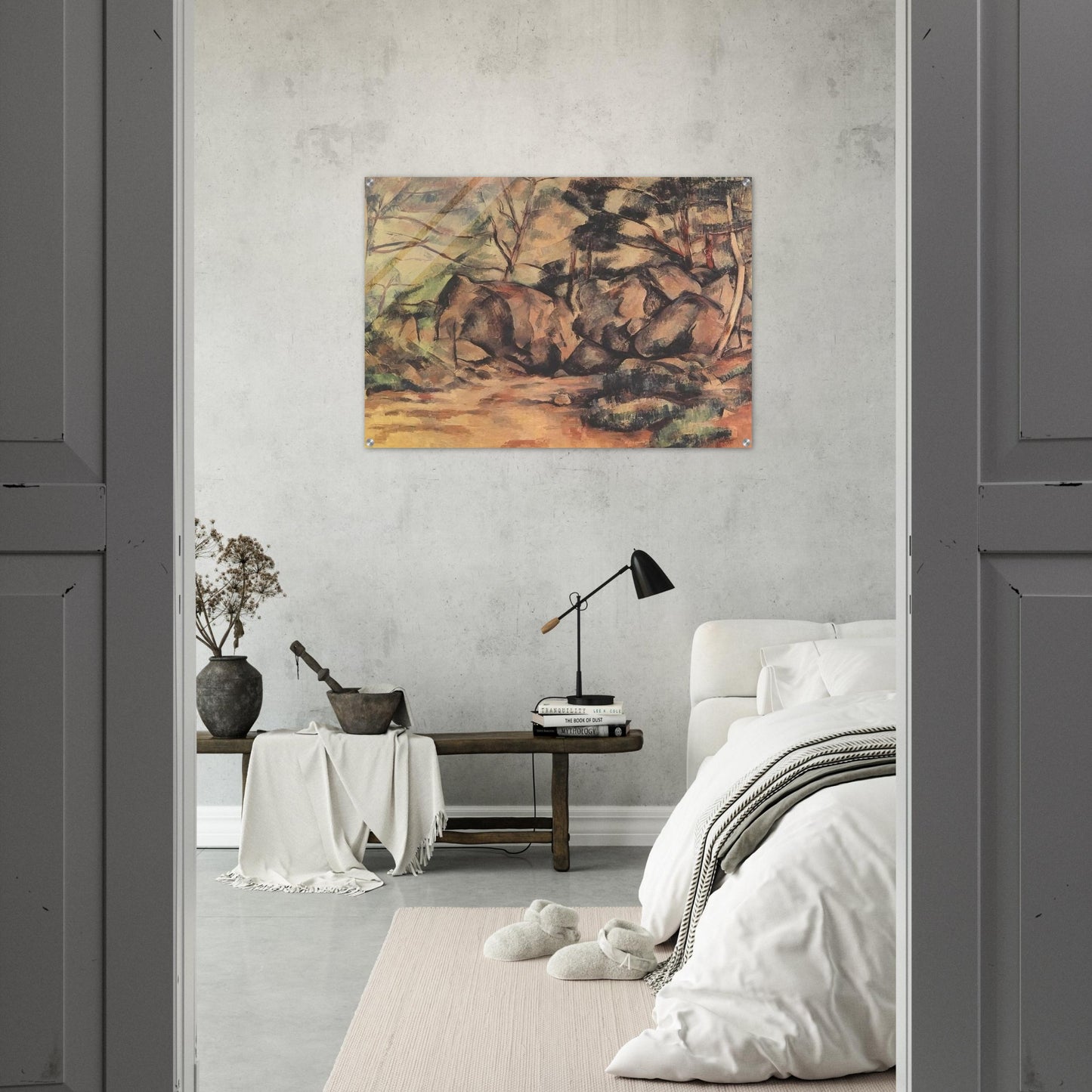 Woodland with Boulders - Paul Cézanne Acrylic Print - 70x100 cm / 28x40″ inches