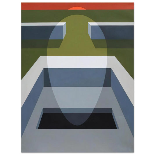Clarence Holbrook Carter - Transection No. 7 - 1970 Fine Art Poster - Default Title