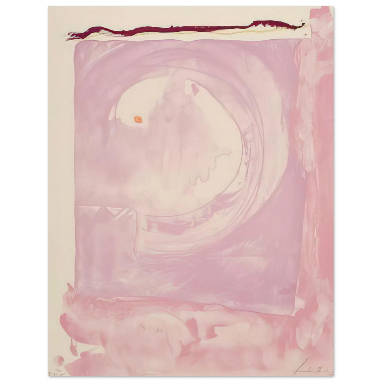 Helen Frankenthaler - Reflections IX - 1995 Wall art - 27x35 cm / 11x14 inches - Fine Art Poster - -