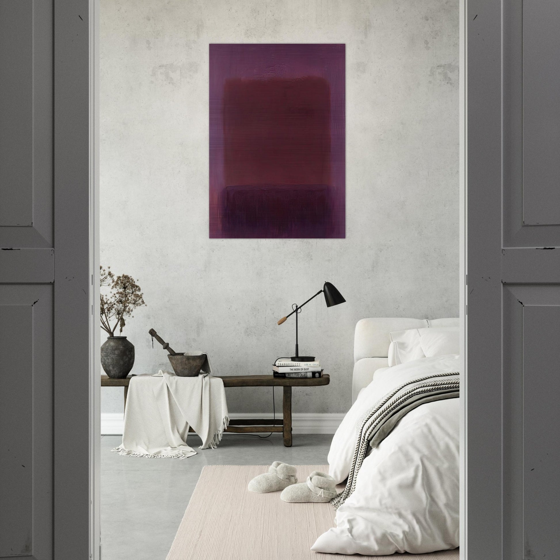 Purple Brown - 1957 - Mark Rothko Brushed Aluminum Print - 70x100 cm / 28x40 inches | Mark Rothko Aluminum Print | Mark Rothko Prints