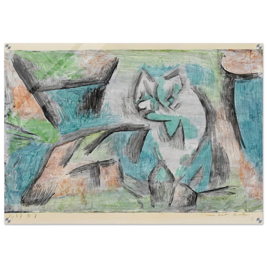A KIND OF CAT 1937 - Paul Klee Acrylic Print - 70x100 cm / 28x40″ inches