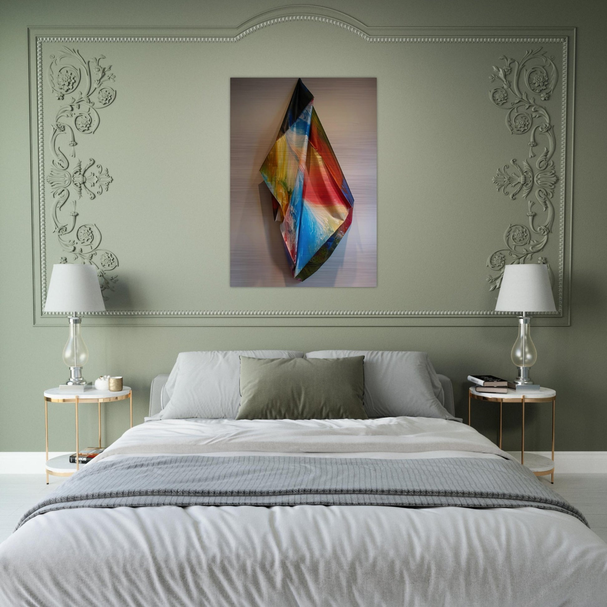 Tempo Series #2 - Sam Gilliam Brushed Aluminum Print - 70x100 cm / 28x40 inches | Sam Gilliam Aluminum Print | Sam Gilliam Prints