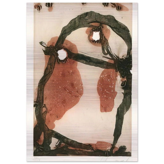 11975 - 1975 - Emil Schumacher Brushed Aluminum Print - 70x100 cm / 28x40 inches | Emil Schumacher Aluminum Print | Emil Schumacher Prints