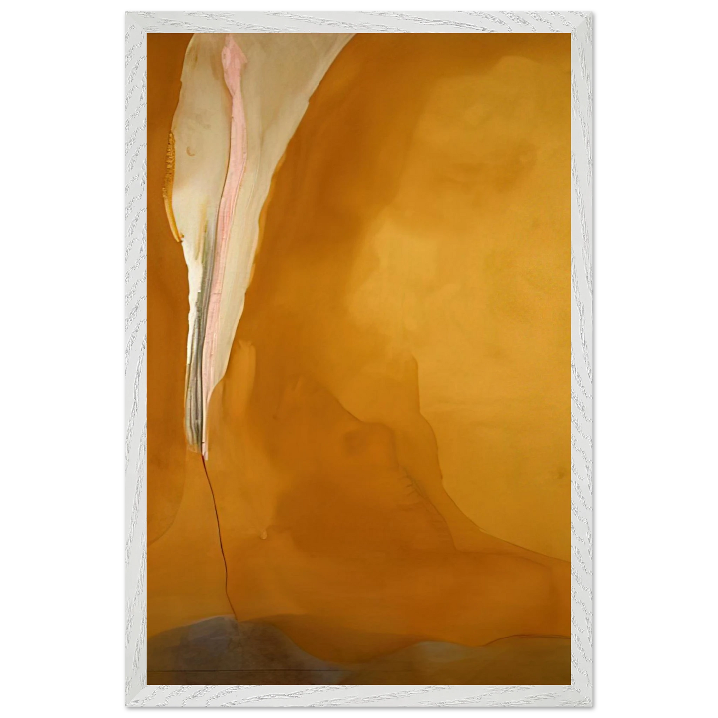 Helen Frankenthaler - Coral Wedge - 1972 Wall art - 40x60 cm / 16x24 inches - Premium Wooden Framed Poster With Fine Art Paper - Black frame