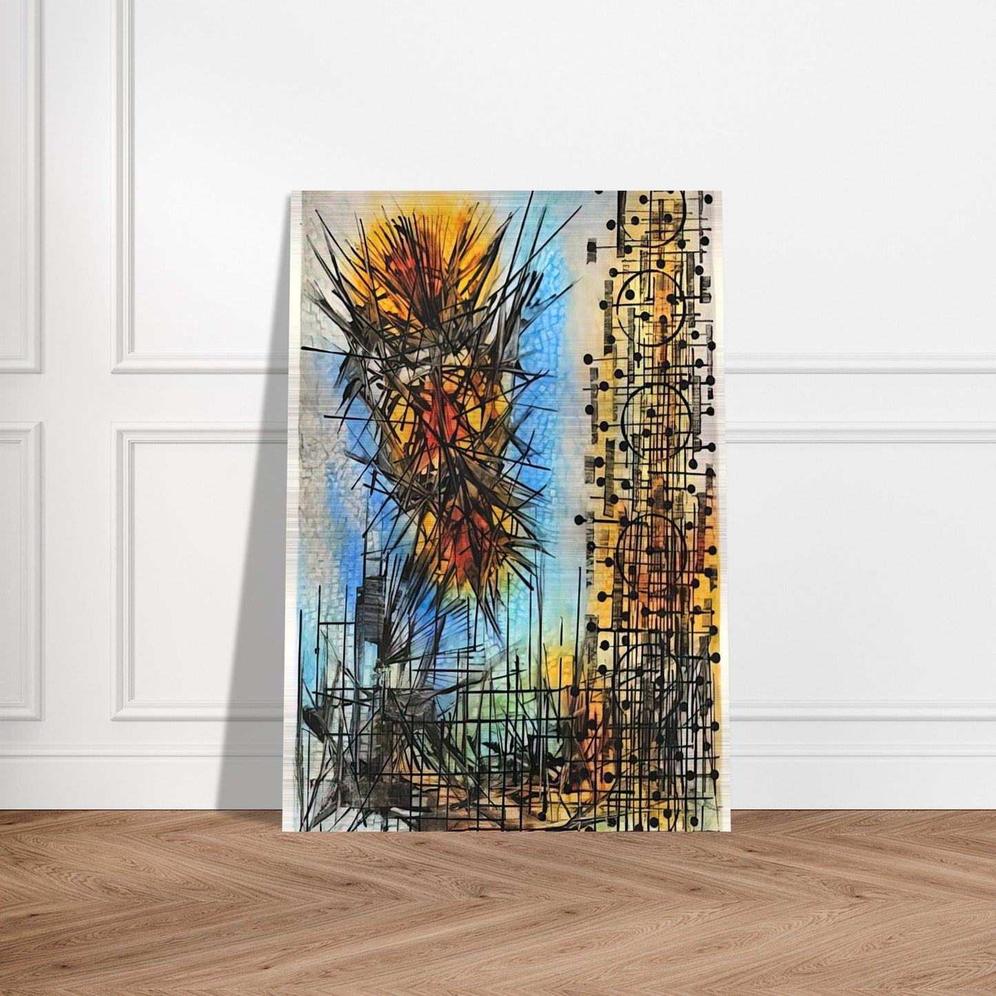 Observation VII - 1965 - Jimmy Ernst Brushed Aluminum Print - 70x100 cm / 28x40 inches | Jimmy Ernst Aluminum Print | Jimmy Ernst Prints