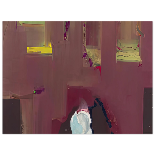 Helen Frankenthaler - Yin Yang, 1990- Wall Art - 21x29.7 cm / 8x12" - Fine Art Poster - -