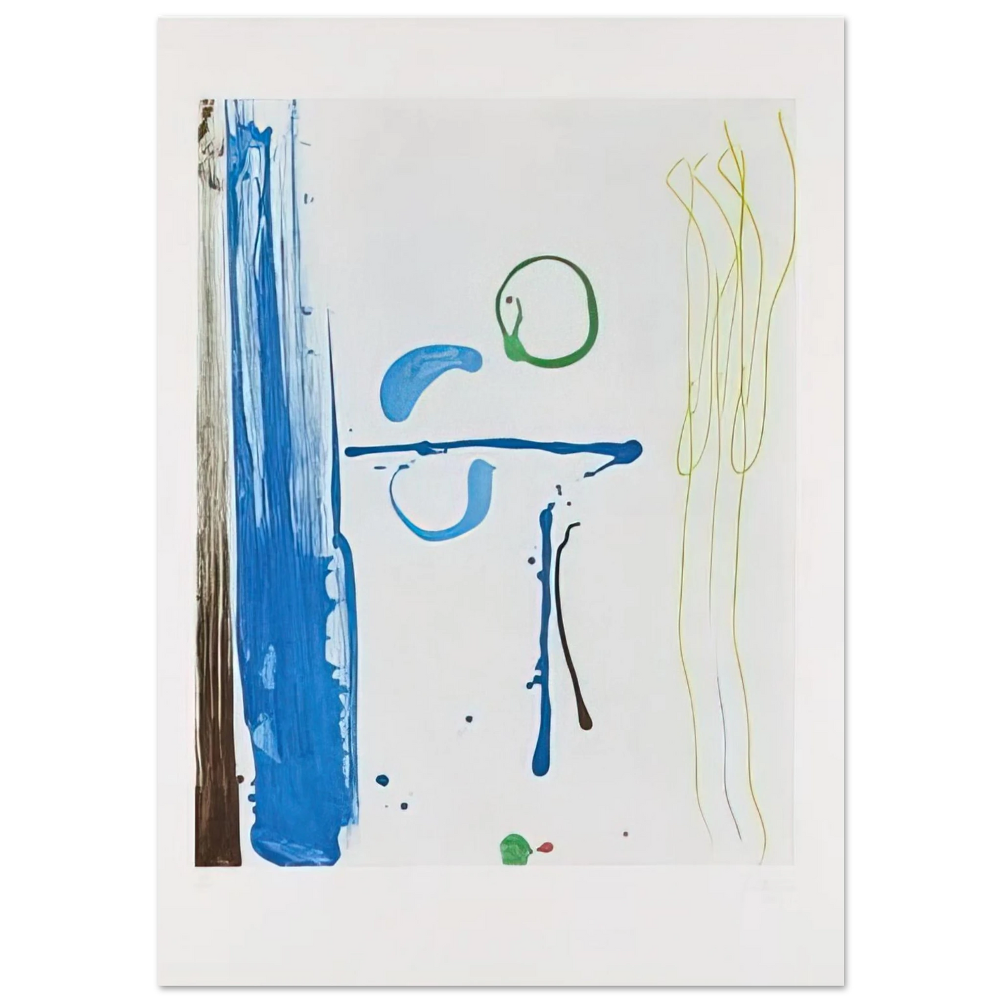 Helen Frankenthaler - Sunshine After Rain - 1987 Wall art - 13x18 cm / 5x7 inches - Fine Art Poster - -