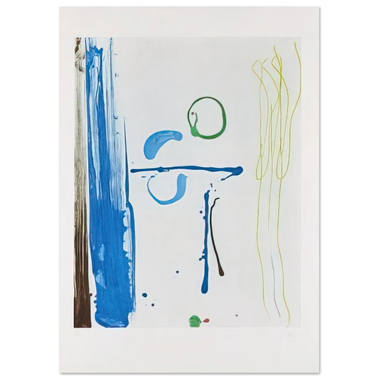 Helen Frankenthaler - Sunshine After Rain - 1987 Wall art - 13x18 cm / 5x7 inches - Fine Art Poster - -