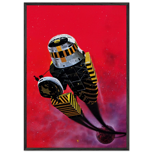 Chris Foss N17 - Chris Foss Framed Art Print – Black Wooden Frame - Default Title - -Framed Art Print