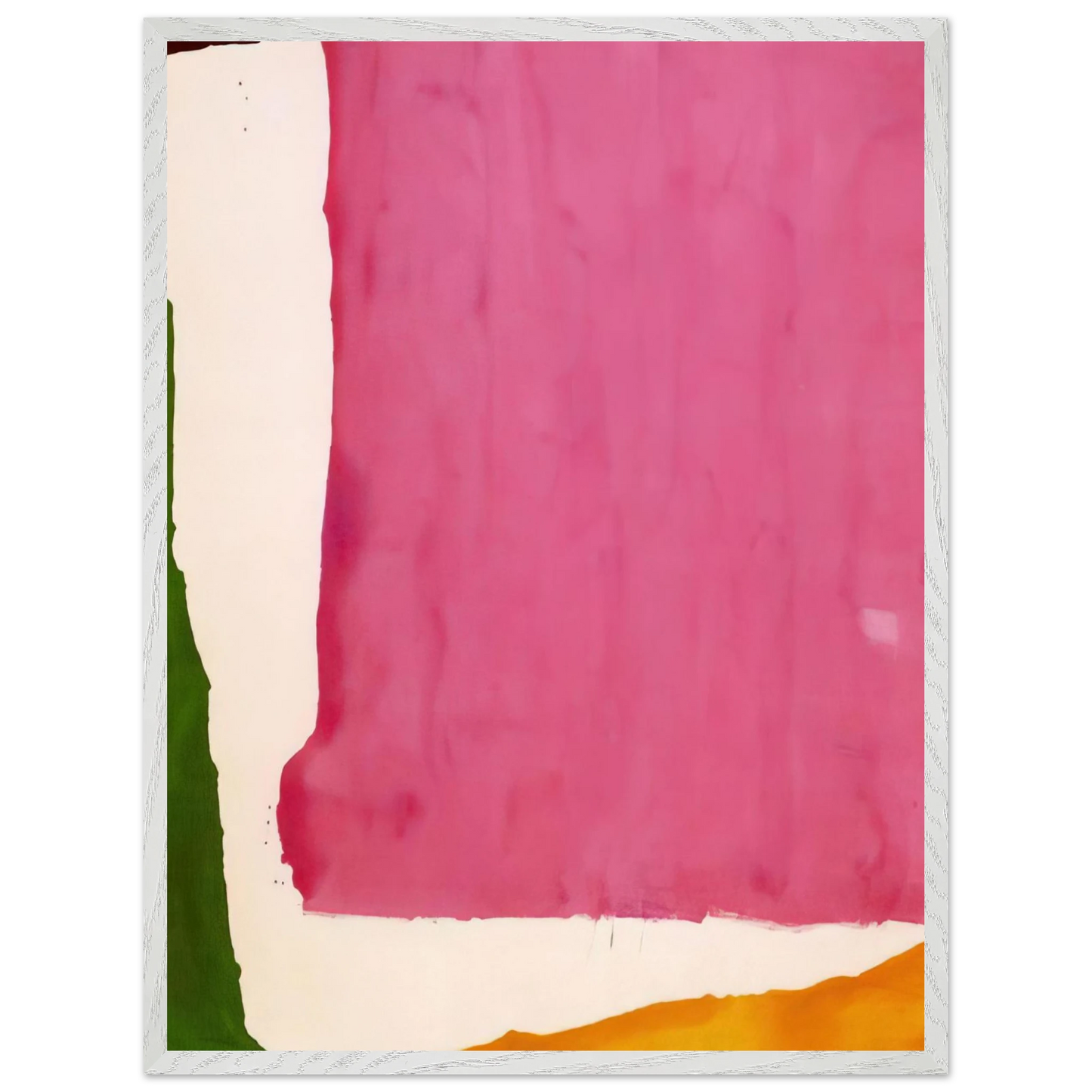 Helen Frankenthaler - Mauve District - 1966 Wall art - 30x45 cm / 12x18 inches - Premium Wooden Framed Poster With Fine Art Paper - White frame
