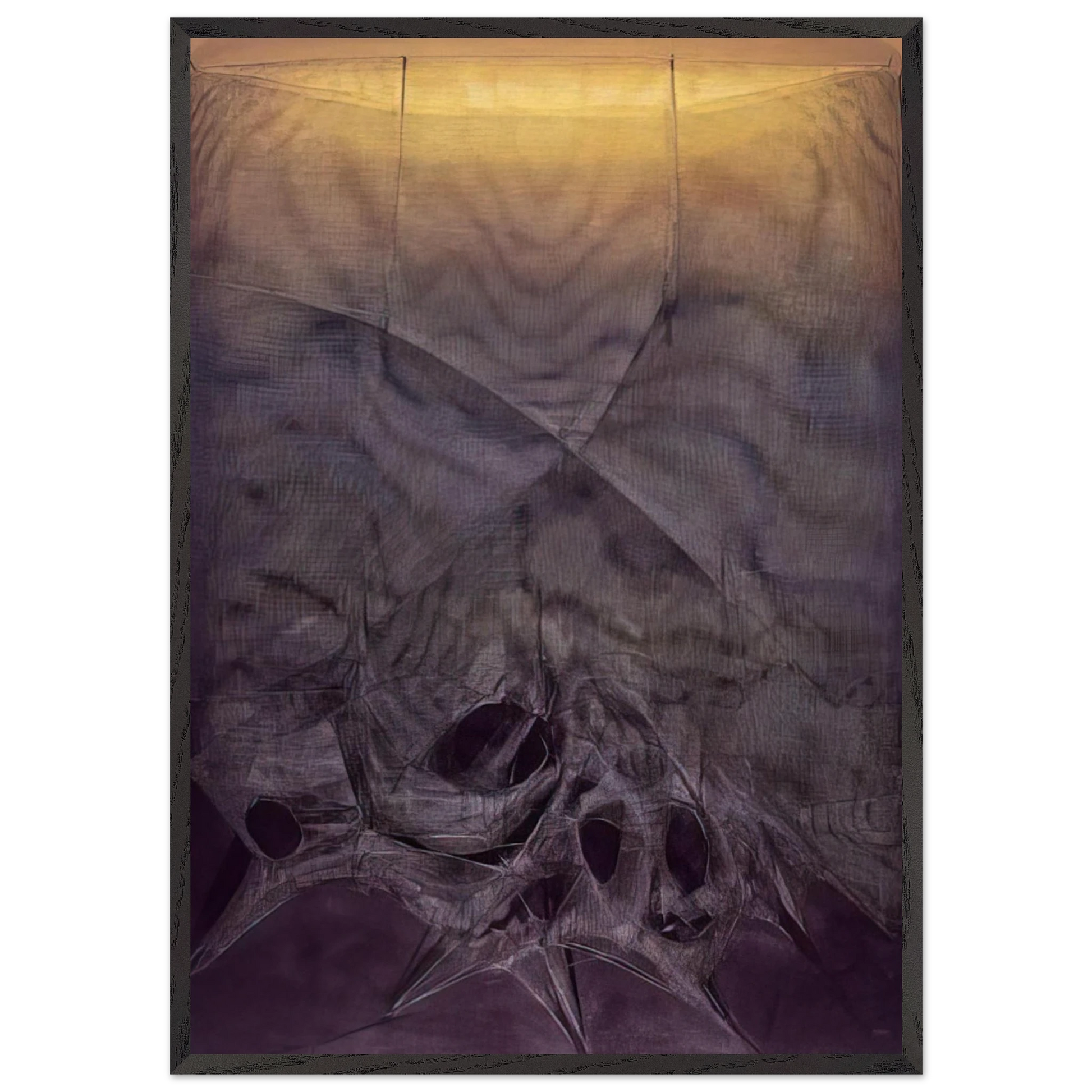 Espejo Herido XV - 1990 - Manuel Rivera Framed Art Print – Black Wooden Frame - Default Title - -Framed Art Print