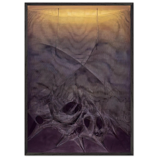 Espejo Herido XV - 1990 - Manuel Rivera Framed Art Print – Black Wooden Frame - Default Title - -Framed Art Print