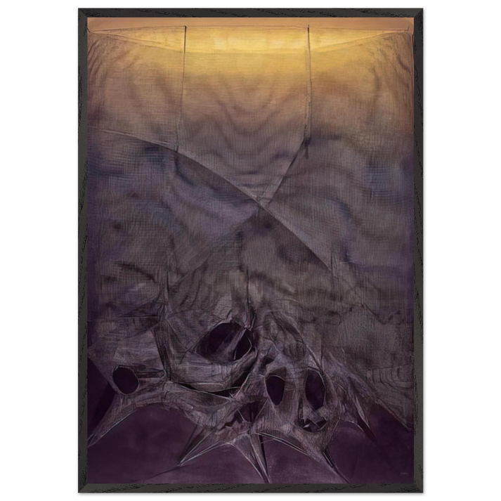 Espejo Herido XV - 1990 - Manuel Rivera 70x100 cm / 28x40 inches Framed Art Print – Black Wooden Frame