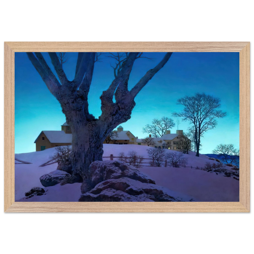Maxfield Parrish - Hill Top Farm, Winter Wall Art – RedKalion