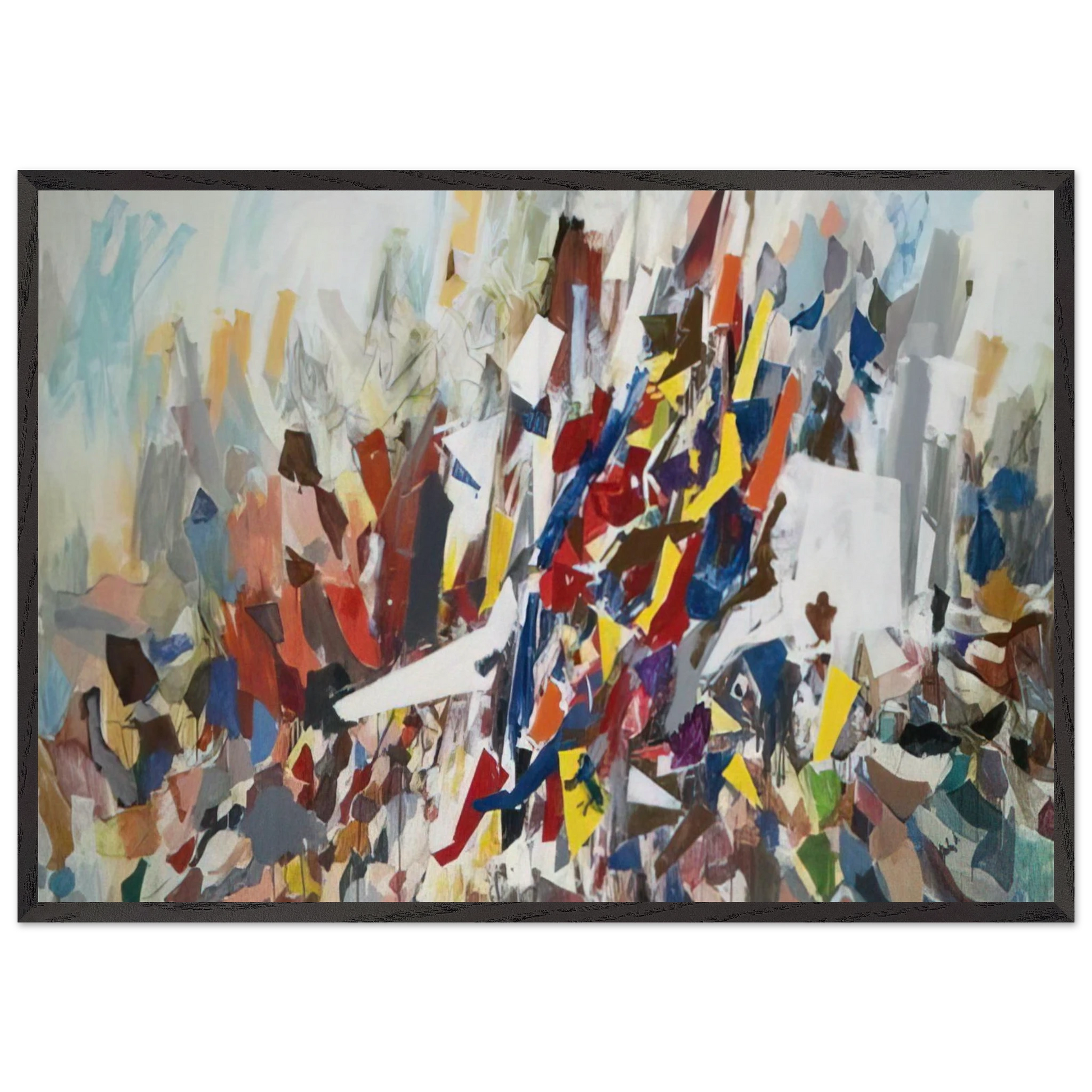 9th Street - 1978 - Robert Goodnough Framed Art Print – Black Wooden Frame - Default Title - -Framed Art Print