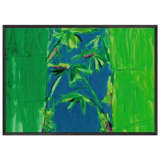 Early Summer - 1980 - Walasse Ting Framed Art Print – Black Wooden Frame - Default Title - -Framed Art Print