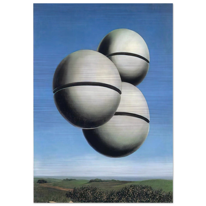 THE VOICE OF SPACE 1928 - Rene Magritte Brushed Aluminum Print - 70x100 cm / 28x40 inches | Rene Magritte Aluminum Print | Rene Magritte Prints