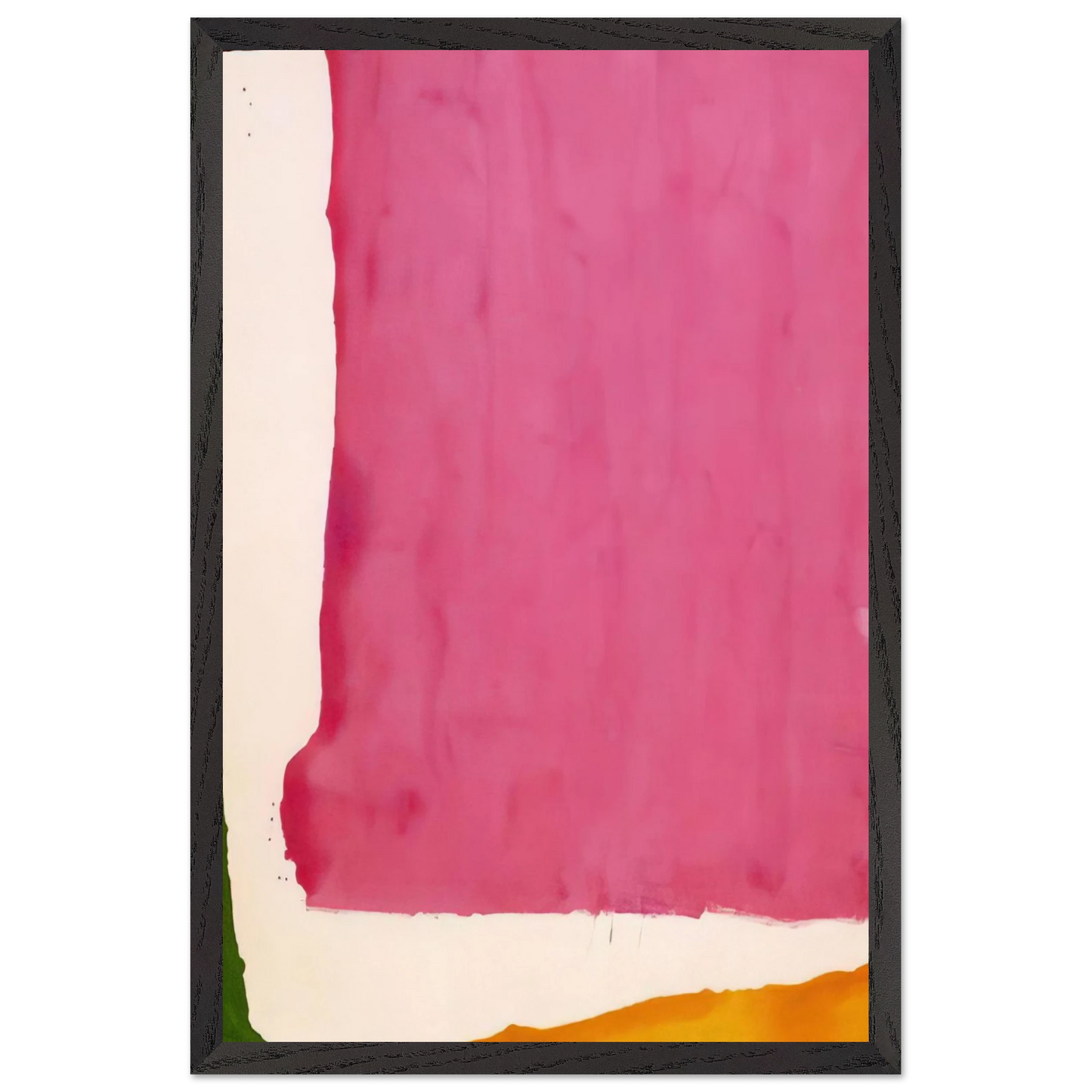 Helen Frankenthaler - Mauve District - 1966 Wall art - 30x40 cm / 12x16 inches - Premium Wooden Framed Poster With Fine Art Paper - Black frame