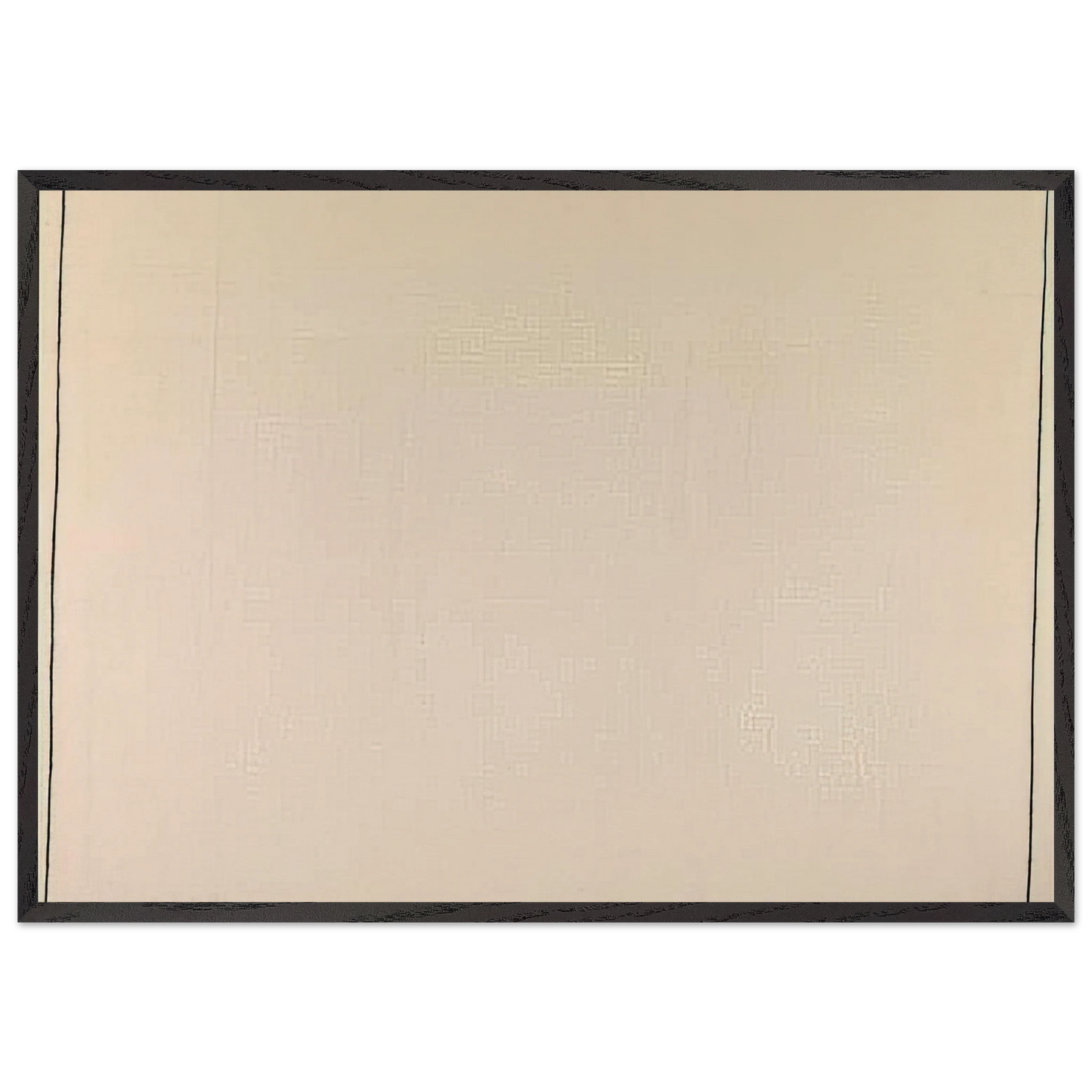 Nothing to be Afraid Of IV 15869 - 1969 - Bob Law Framed Art Print – Black Wooden Frame - Default Title - -Framed Art Print