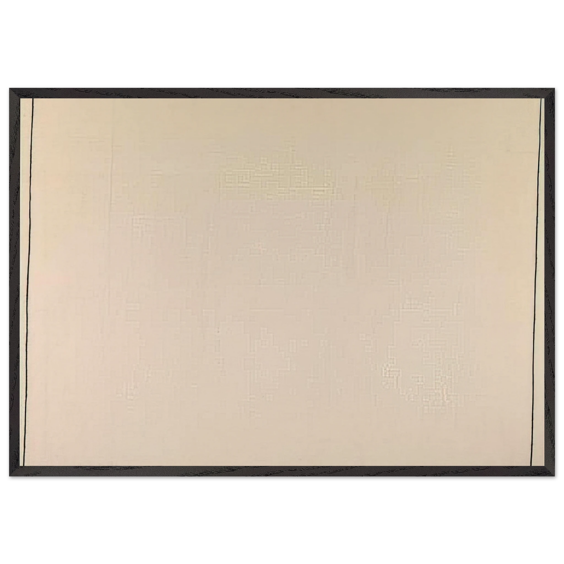 Nothing to be Afraid Of IV 15869 - 1969 - Bob Law Framed Art Print – Black Wooden Frame - Default Title - -Framed Art Print