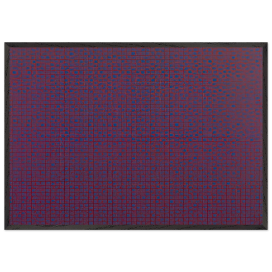 4 trames 225 45 675 90 - 1969 - Francois Morellet Framed Art Print – Black Wooden Frame - Default Title - -Framed Art Print