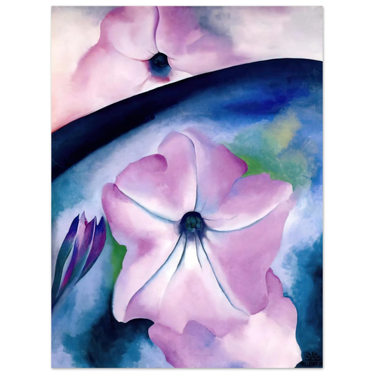 Georgia O'Keeffe - Petunia II Fine Art Poster - 13x18 cm / 5x7 inches