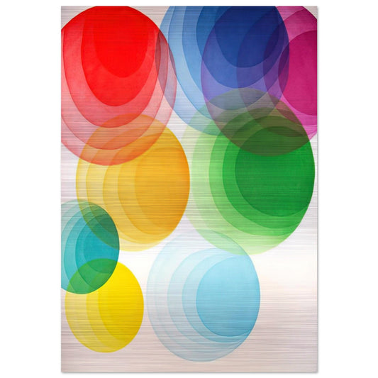 Untitled - Op Art - Piero Dorazio Brushed Aluminum Print - 70x100 cm / 28x40 inches | Piero Dorazio Aluminum Print | Piero Dorazio Prints