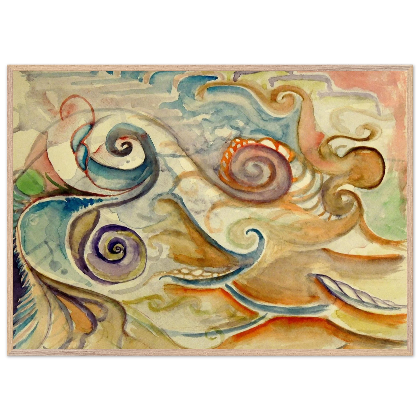 Walter Inglis Anderson - Walter Anderson Wall art - 45x60 cm / 18x24 Inches - Premium Wooden Framed Poster With Fine Art Paper - Wood frame