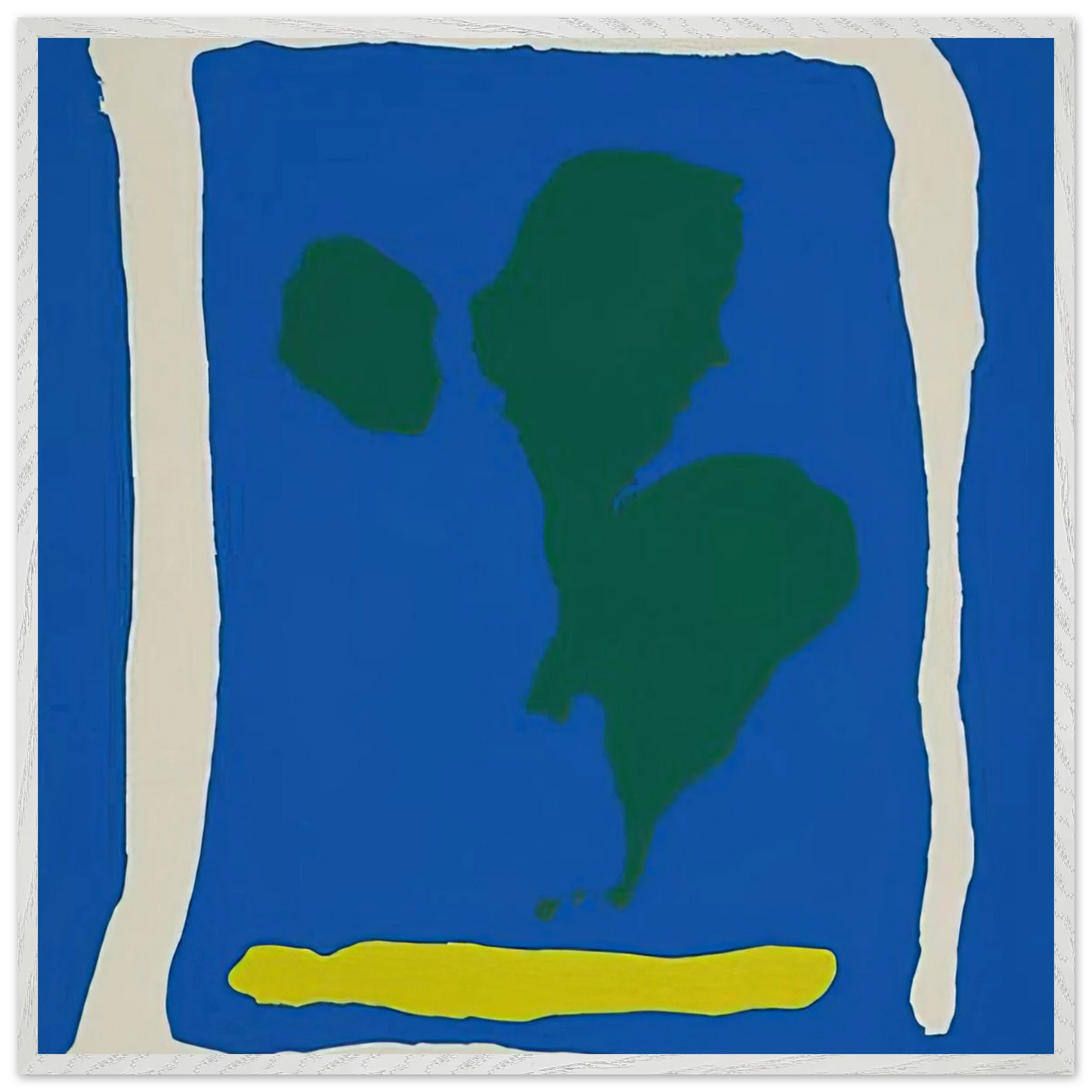 Helen Frankenthaler - Air Frame - 1965 Wall art - A3 (29.7 x 42  cm) - Premium Wooden Framed Poster With Fine Art Paper - White frame
