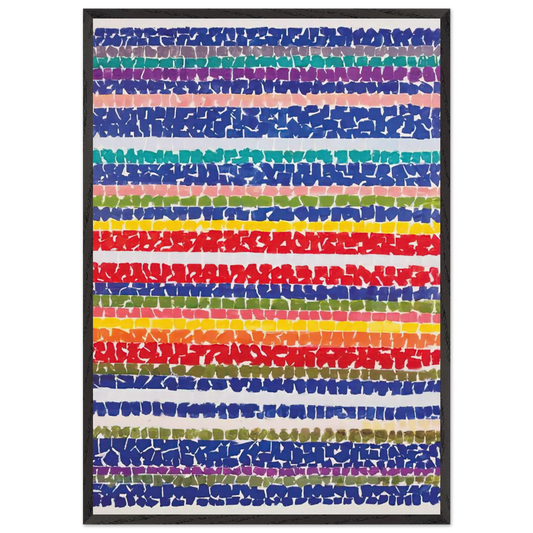 AIR VIEW OF A SPRING NURSERY 1966 - Alma Woodsey Thomas Framed Art Print – Black Wooden Frame - Default Title - -Framed Art Print