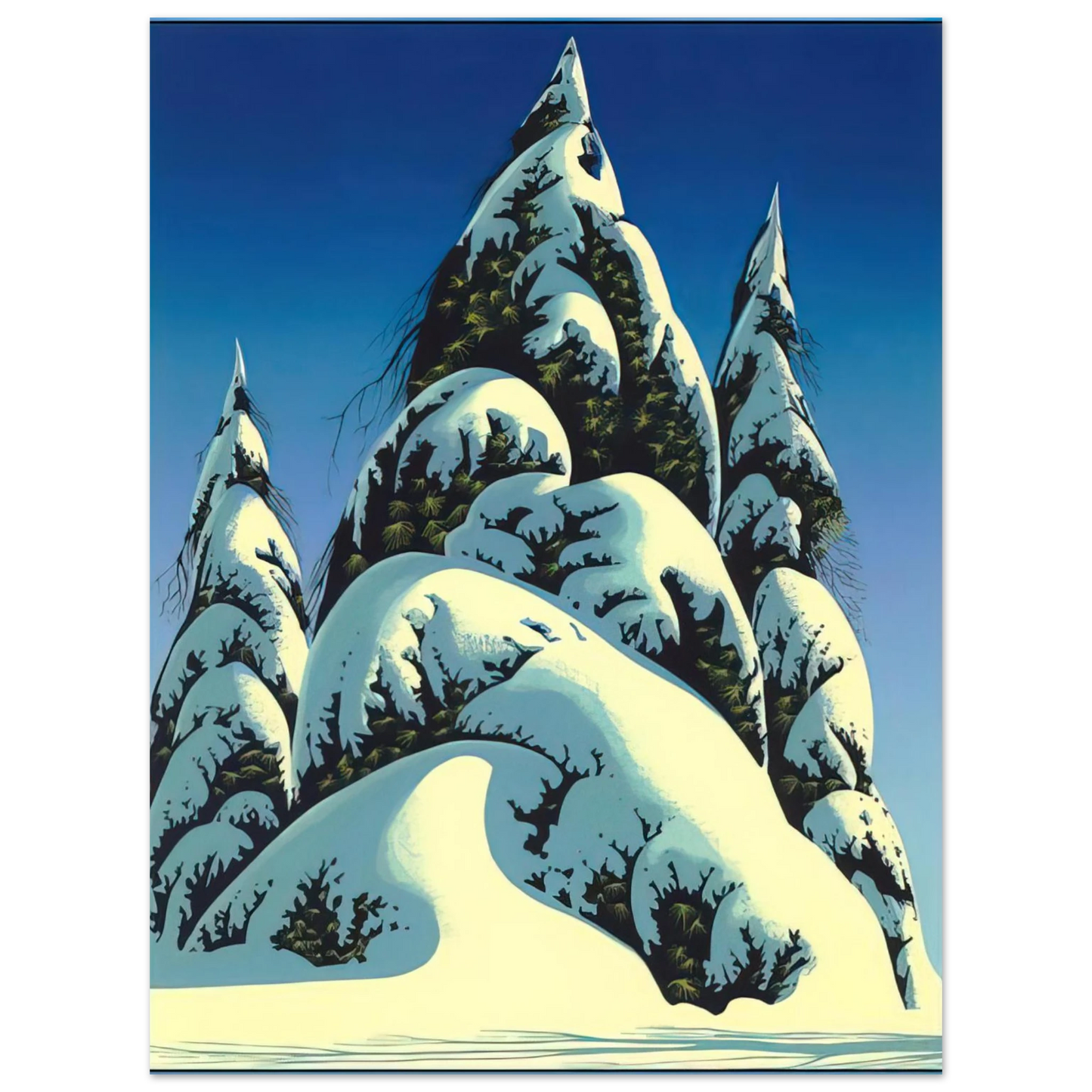 Eyvind Earle - New Fallen Snow Fine Art Poster - Default Title