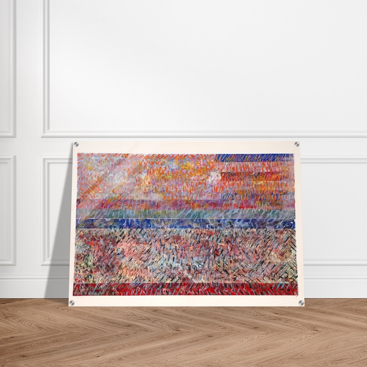 St. Albans - Sam Gilliam Acrylic Print - 70x100 cm / 28x40″ inches | Sam Gilliam Wall Art | Sam Gilliam Prints