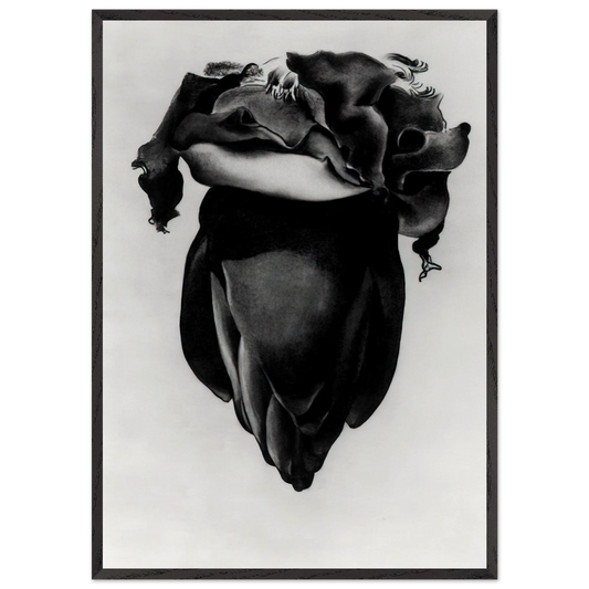 Banana Flower - Georgia OKeeffe Framed Art Print – Black Wooden Frame - Default Title - -Framed Art Print