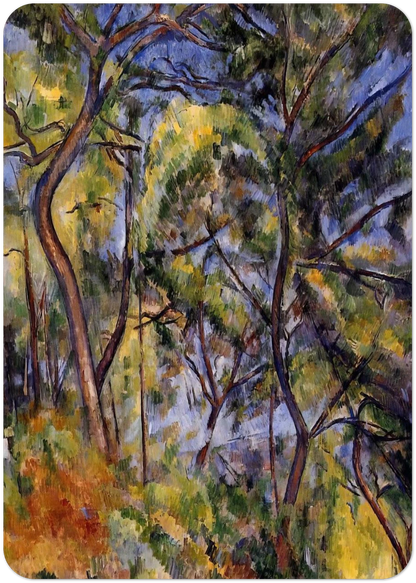 Forest By Paul Cézanne Pack of 10 Post Cards | Paul Cézanne Post Cards | A6 (10.5 x 14.8 cm) - 4.1 x 5.8 inches