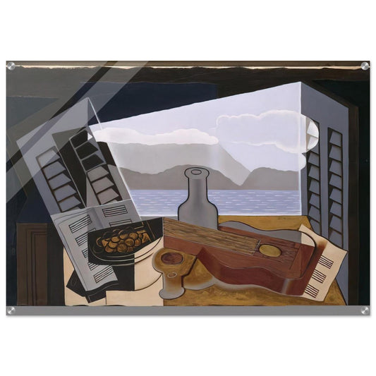 THE OPEN WINDOW 1921 - Juan Gris Acrylic Print - 70x100 cm / 28x40″ inches