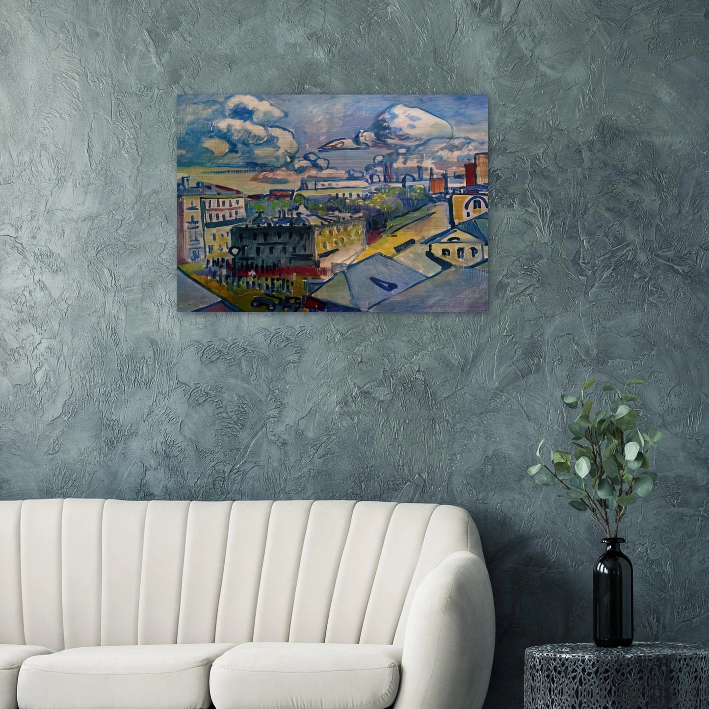 MOSCOW ZUBOVSKAYA SQUARE STUDY 1916 - Wassily Kandinsky Brushed Aluminum Print - 70x100 cm / 28x40 inches | Wassily Kandinsky Aluminum Print | Wassily Kandinsky Prints