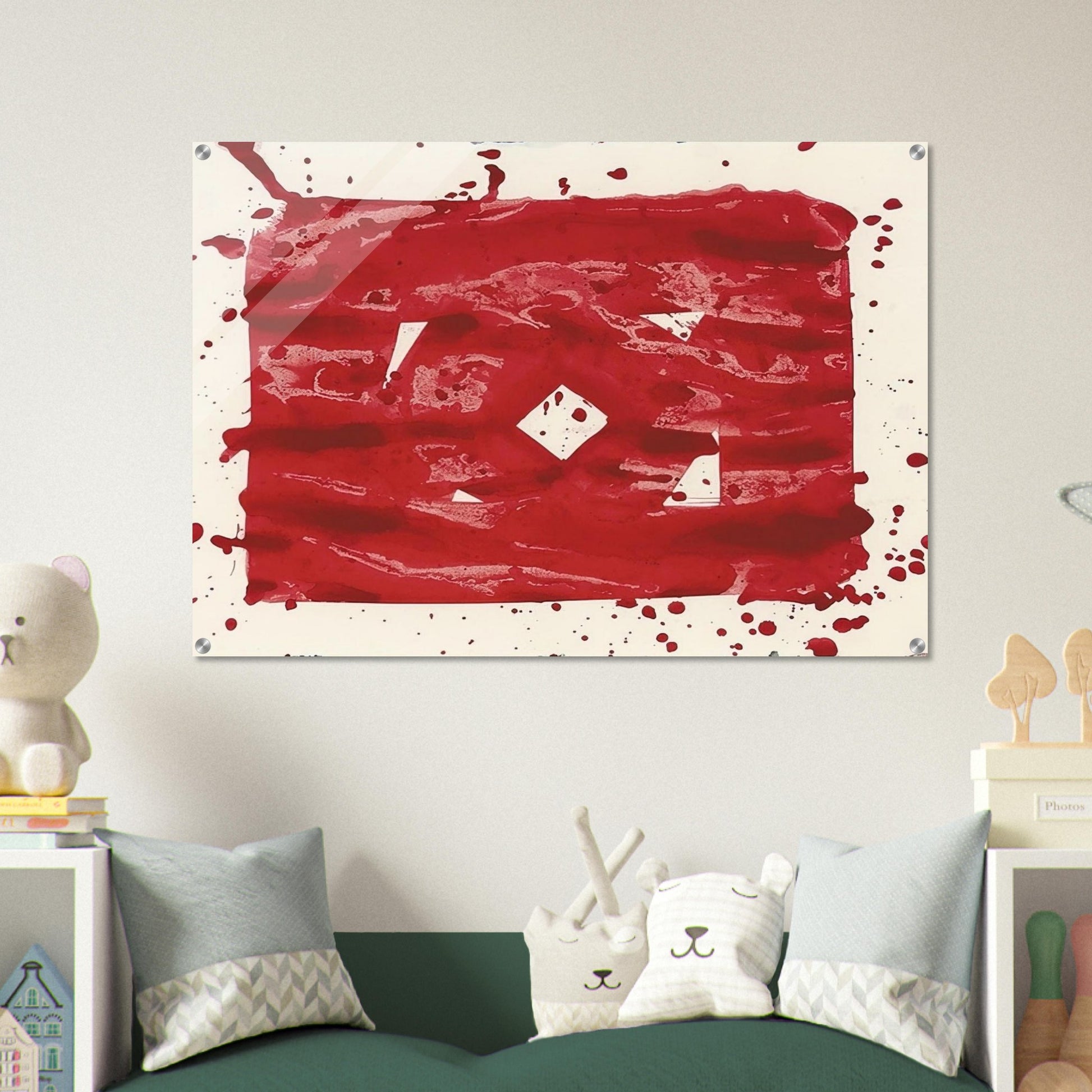 Untitled - SF78-235 - Sam Francis Acrylic Print - 70x100 cm / 28x40″ inches | Sam Francis Wall Art | Sam Francis Prints