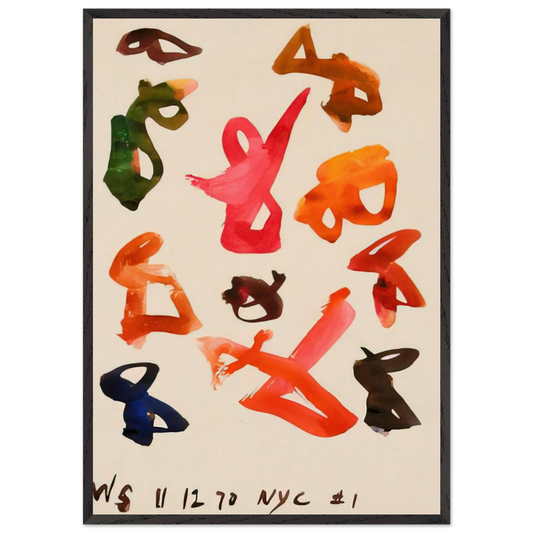 1 NYC - 1970 - William Saroyan Framed Art Print – Black Wooden Frame - Default Title - -Framed Art Print