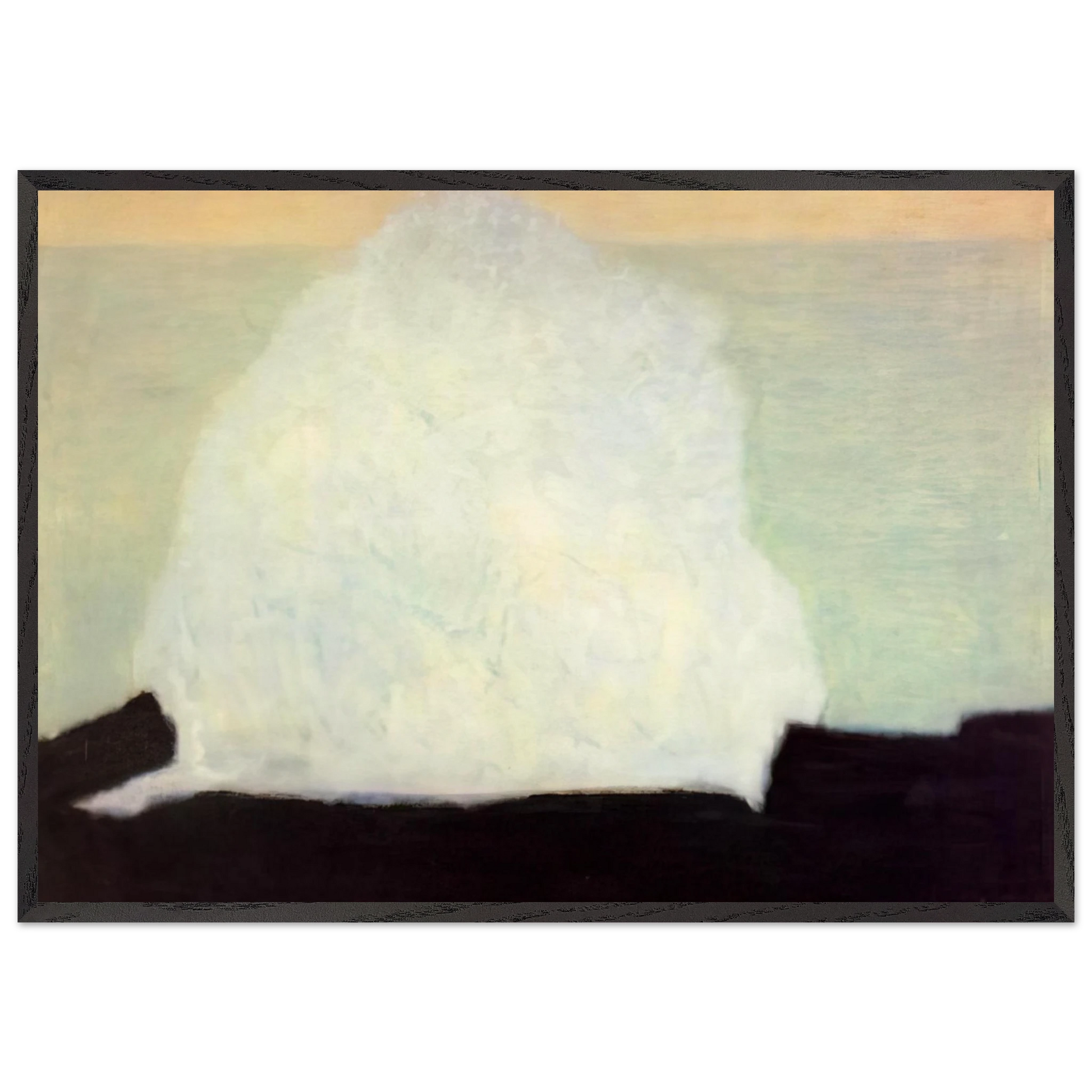 White Wave - 1954 - Milton Avery Framed Art Print – Black Wooden Frame - Default Title - -Framed Art Print