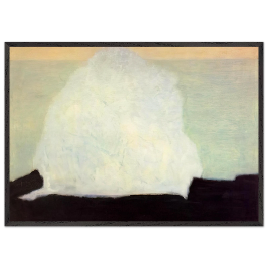 White Wave - 1954 - Milton Avery Framed Art Print – Black Wooden Frame - Default Title - -Framed Art Print