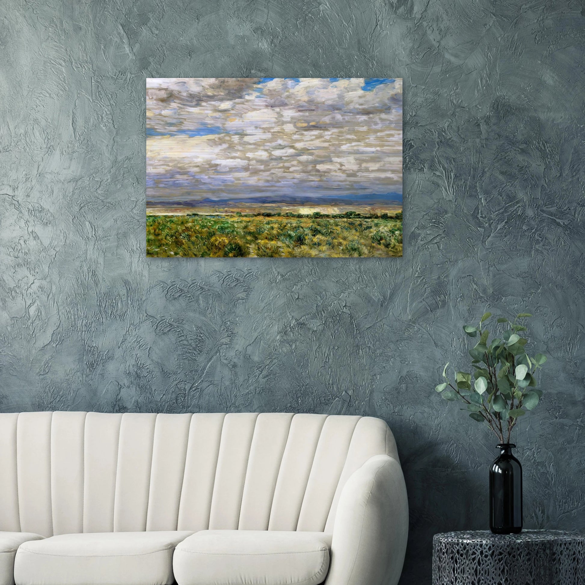 On the Snake River, Oregon - Childe Hassam Brushed Aluminum Print - 70x100 cm / 28x40 inches | Childe Hassam Aluminum Print | Childe Hassam Prints