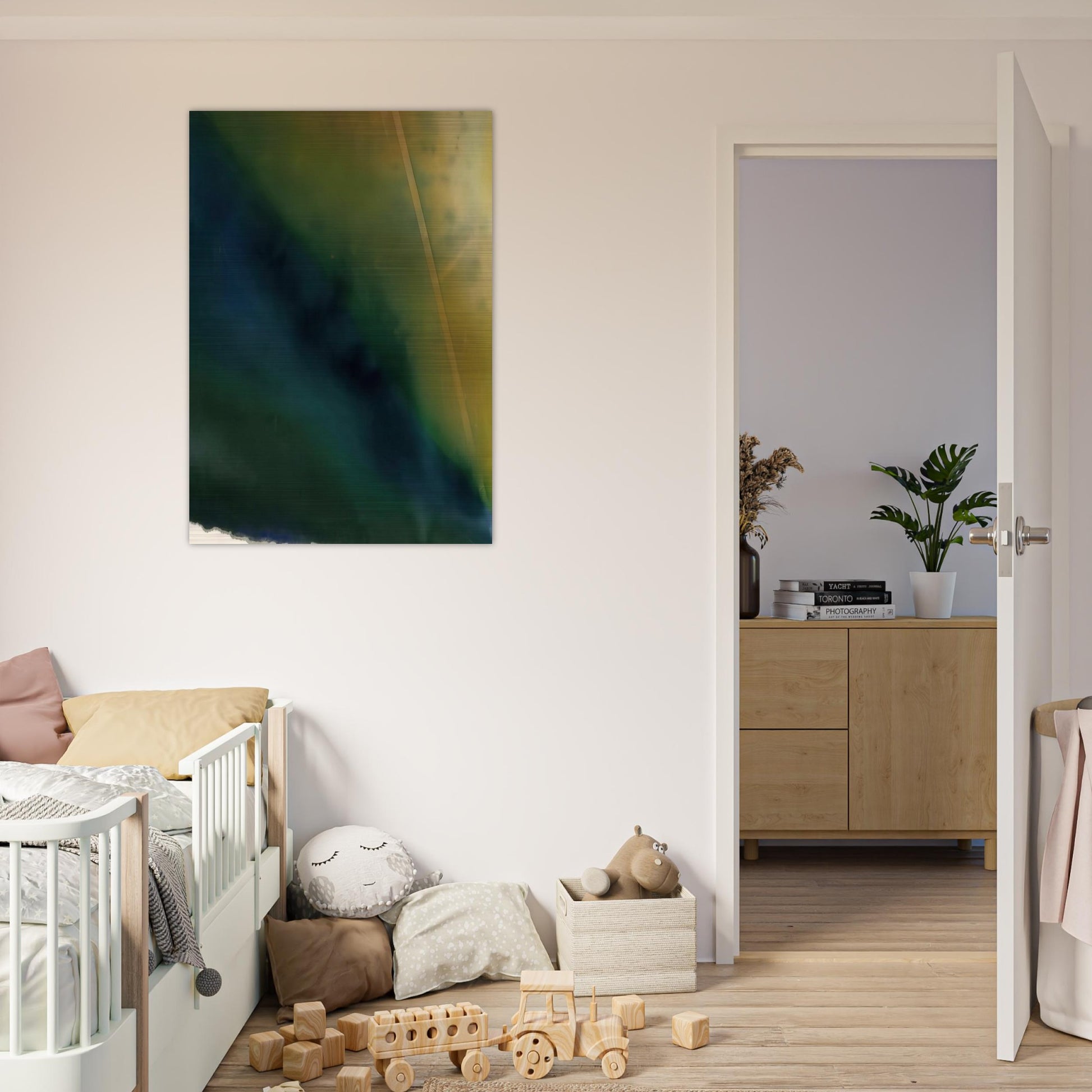 Light Fan - Sam Gilliam Brushed Aluminum Print - 70x100 cm / 28x40 inches | Sam Gilliam Aluminum Print | Sam Gilliam Prints