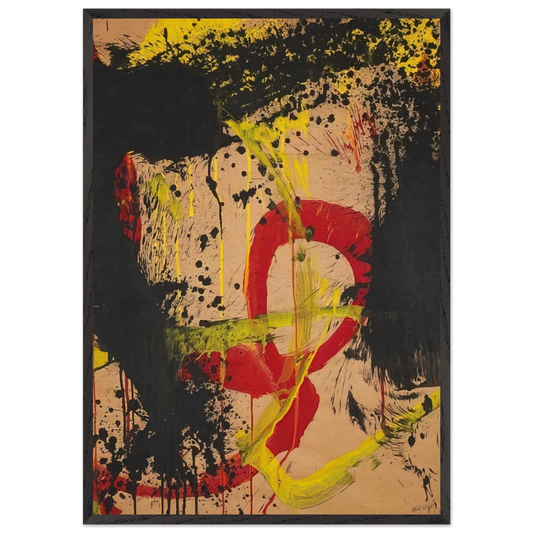 Untitled - 1962 N1 - Norman Bluhm Framed Art Print – Black Wooden Frame - Default Title - -Framed Art Print
