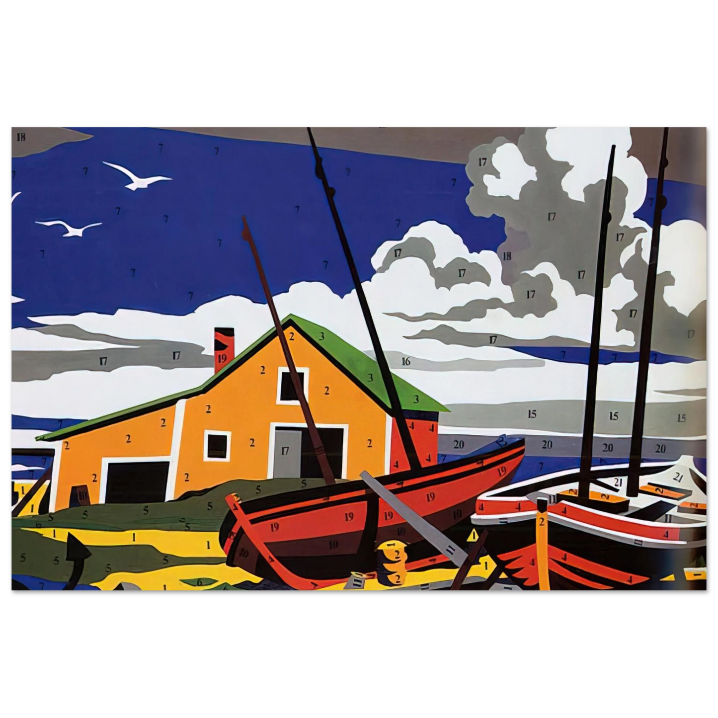 Andy Warhol - Do It Yourself  Seascape  Fine Art Poster - 40x60 cm / 16x24 inches