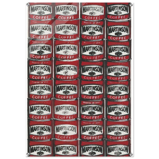 Martinson Coffee - Andy Warhol Acrylic Print - 70x100 cm / 28x40″ inches